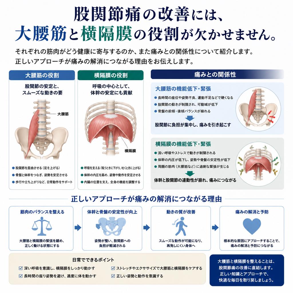 大腰筋と横隔膜の重要性