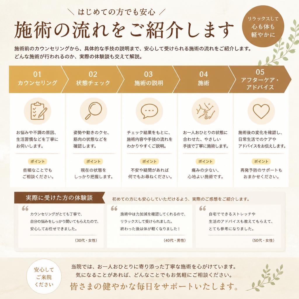 実際の施術の流れ