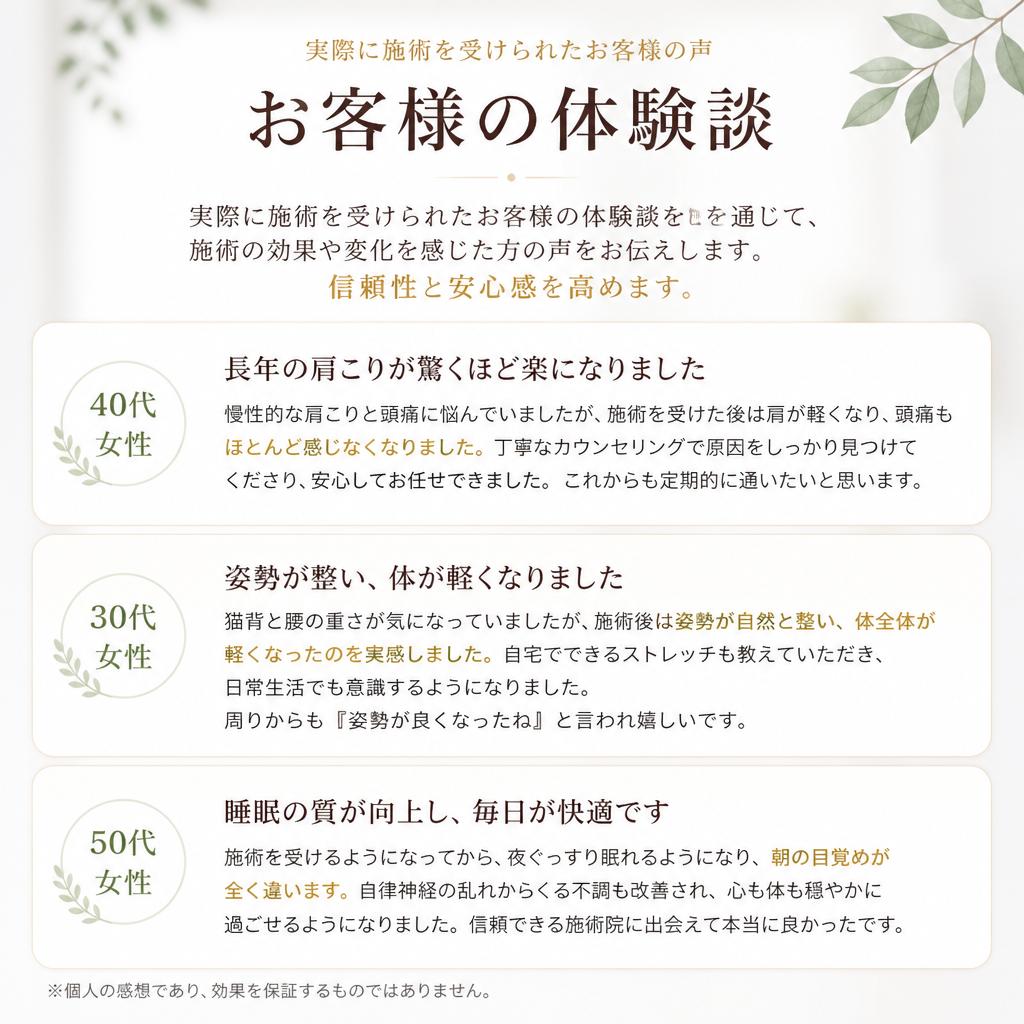 お客様の声