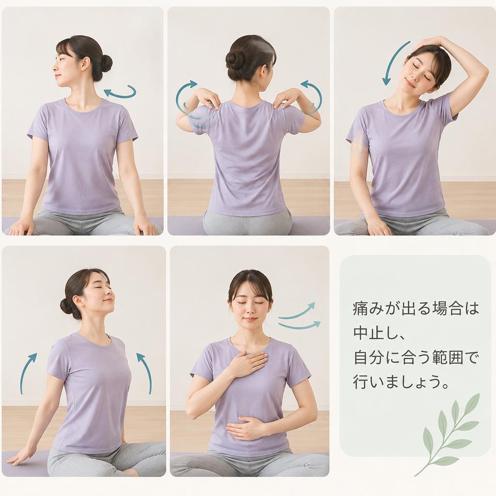 呼吸とやさしいストレッチで、こわばりをほどく